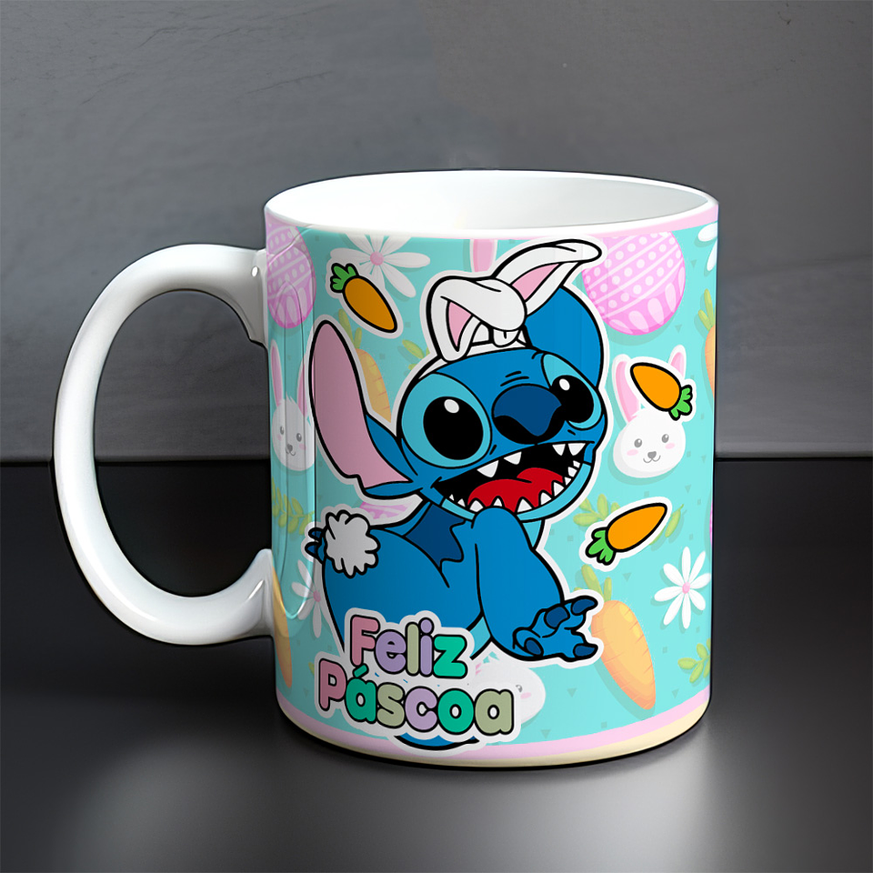 7 Arte para Caneca Páscoa Stitch Arquivo Editável 7