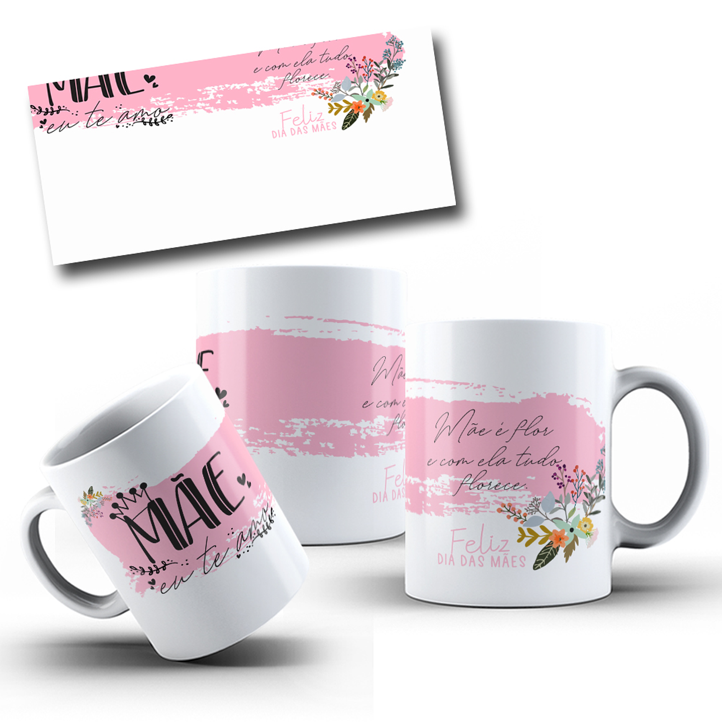 30 Arte para Caneca Ee Azulejo Dia das Mães Arquivo Editável 10