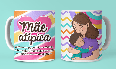 7 Artes para Caneca Dia das Mães Arquivo em Jpg