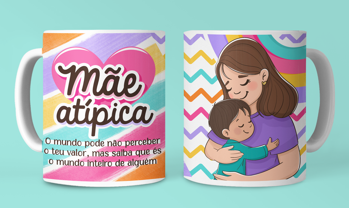 7 Artes para Caneca Dia das Mães Arquivo em Jpg 1