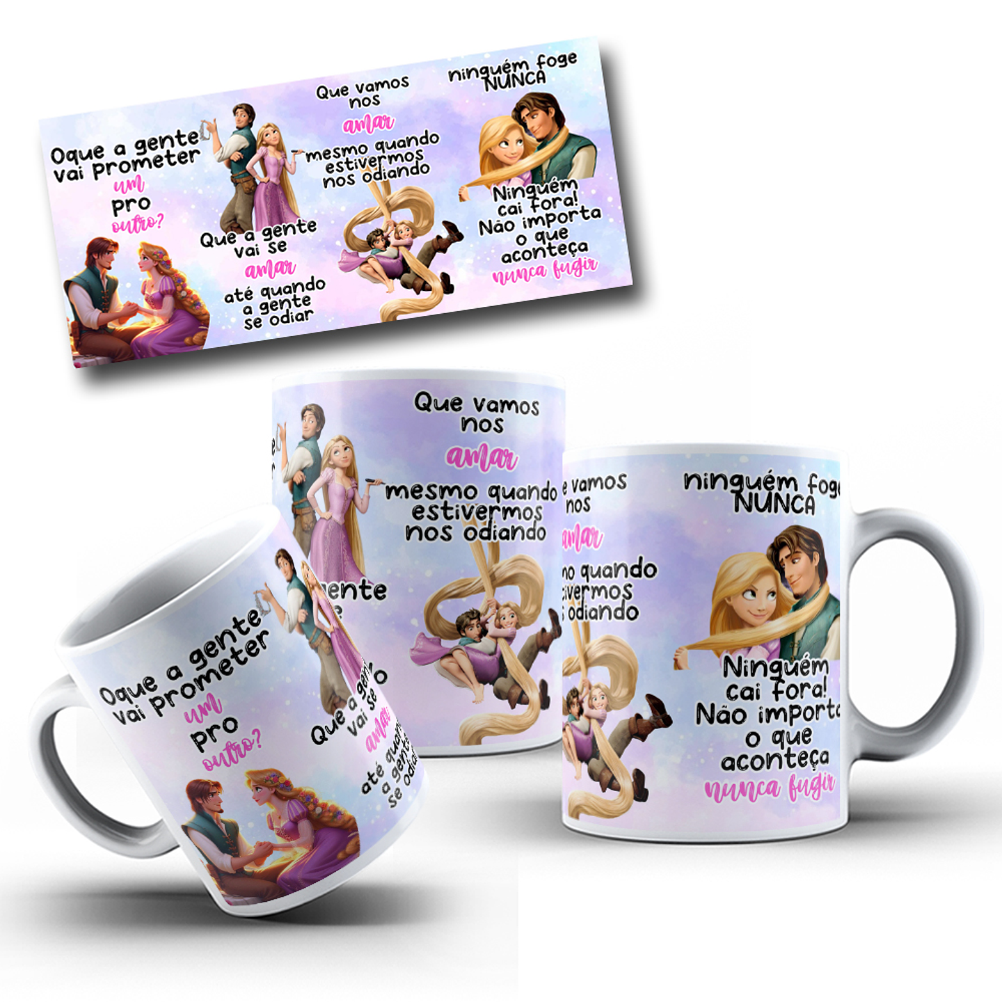 Artes Caneca O que a Gente Vai Prometer Um Para o Outro Rapunzel Arquivos Editável  1