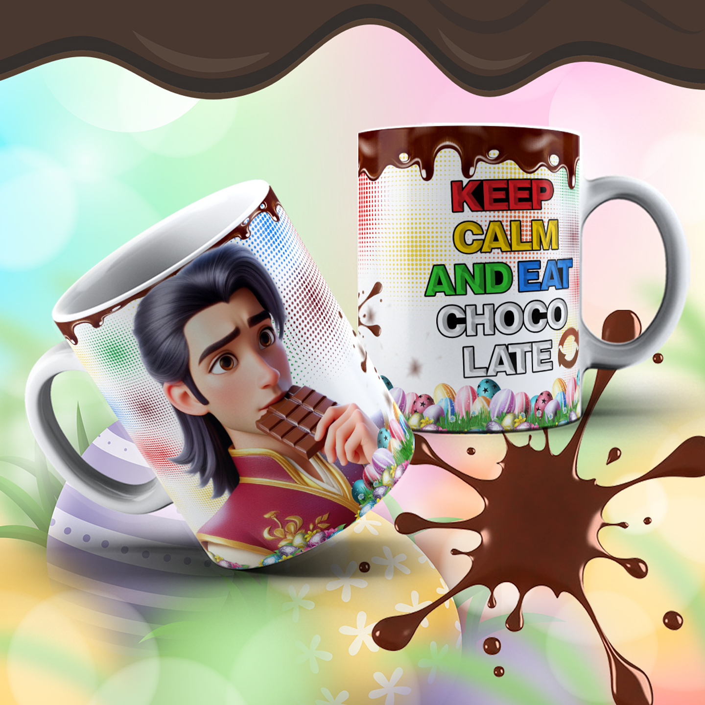 12 Arte para Caneca Páscoa Real dos Principes Arquivo Editável  11