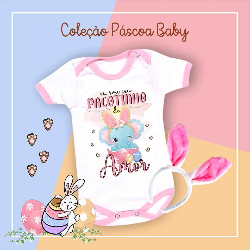 36 Arte para Caneca Almofada e Body Páscoa Baby Arquivo Editável  7