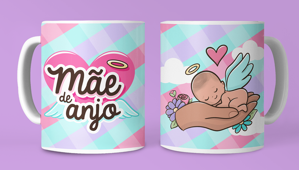 7 Artes para Caneca Dia das Mães Arquivo em Jpg 5