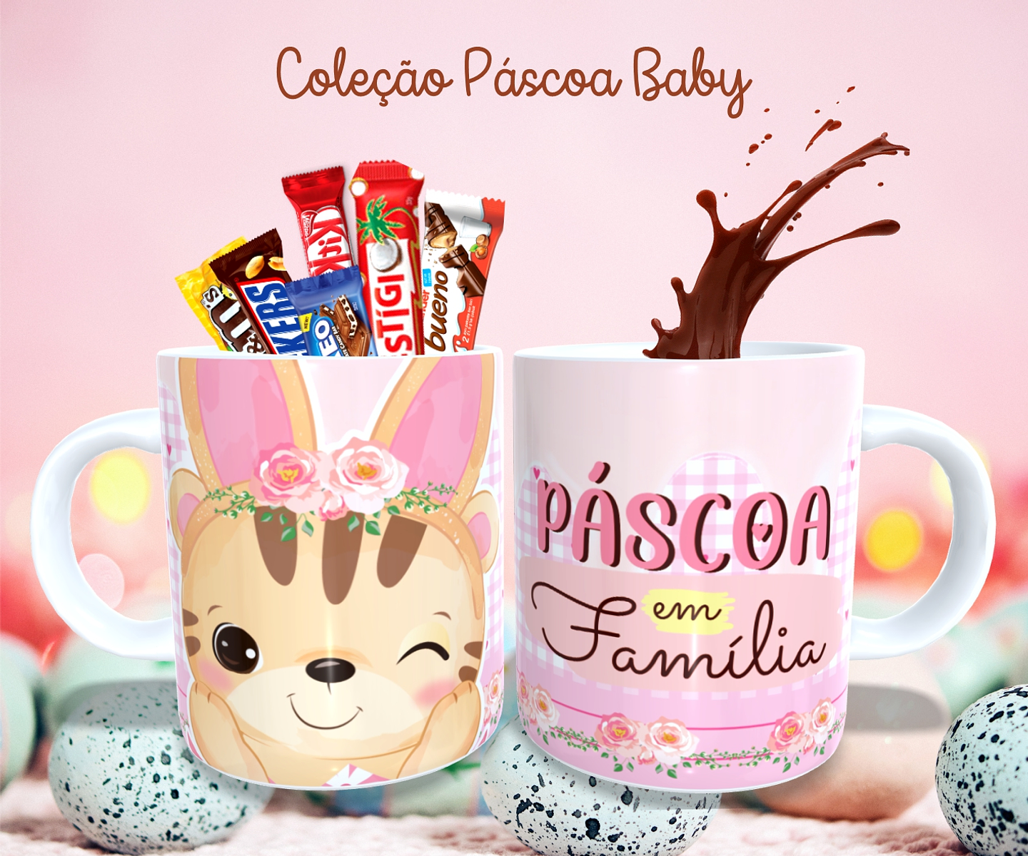 36 Arte para Caneca Almofada e Body Páscoa Baby Arquivo Editável  11