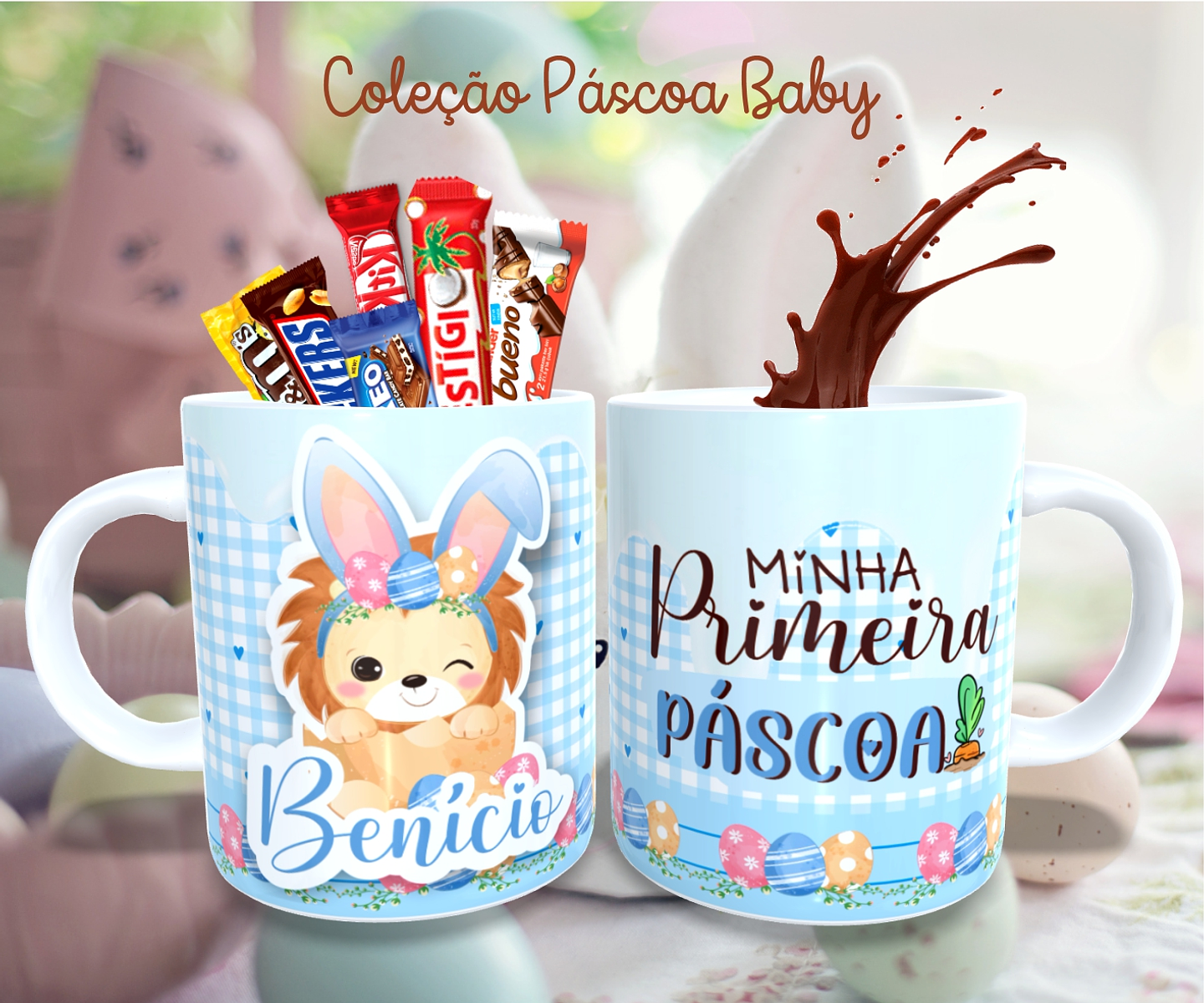 36 Arte para Caneca Almofada e Body Páscoa Baby Arquivo Editável  14