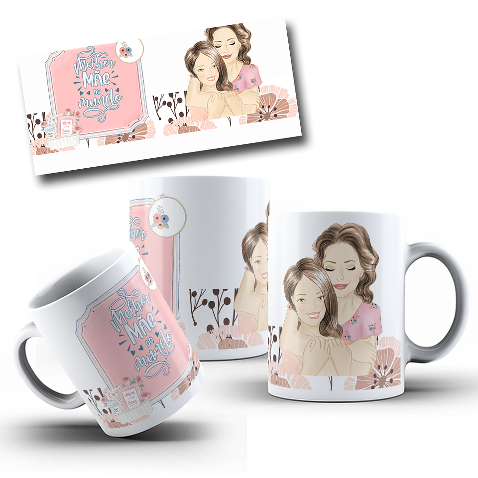 5 Arte para Caneca Dia da Mães Arquivo Editável 3