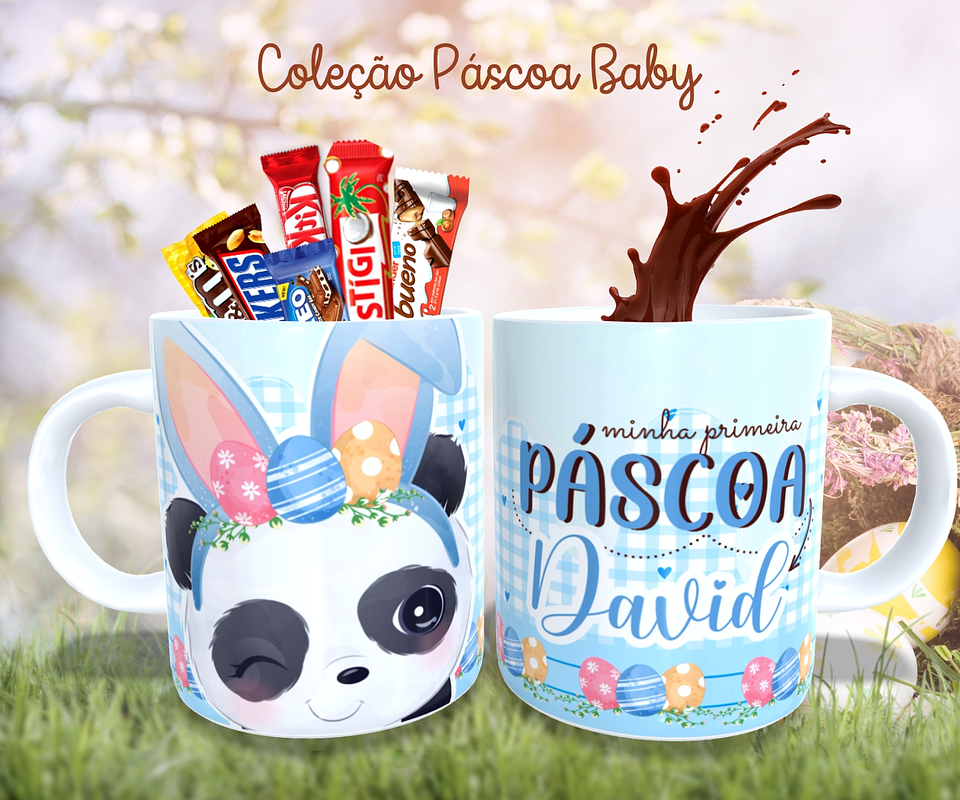 36 Arte para Caneca Almofada e Body Páscoa Baby Arquivo Editável  16