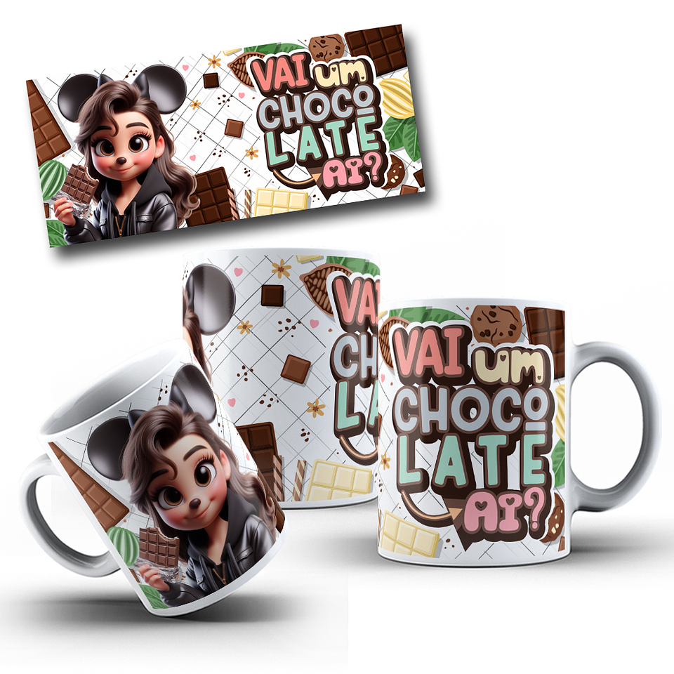 5 Arte para Caneca Páscoa Chocolatra Arquivo em Jpg 1
