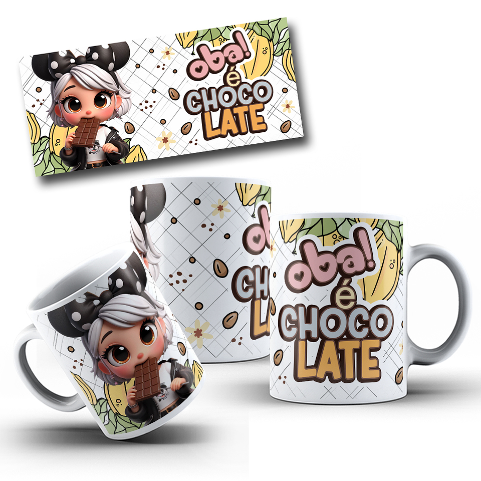 5 Arte para Caneca Páscoa Chocolatra Arquivo em Jpg 2
