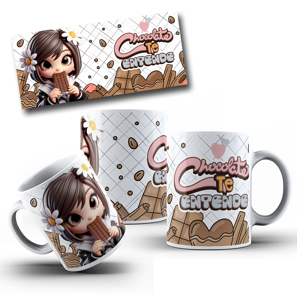 5 Arte para Caneca Páscoa Chocolatra Arquivo em Jpg 3