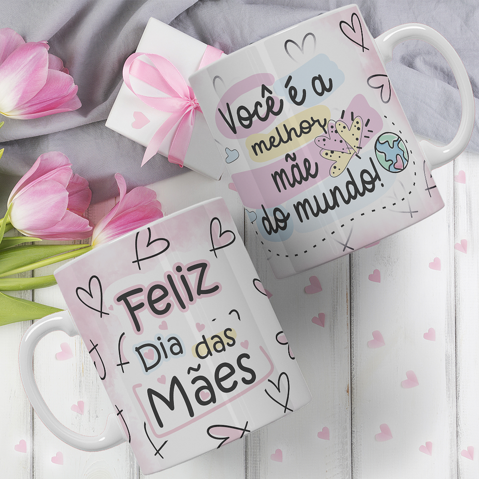 44 Artes para Caneca, Azulejo e Camisa Dia das Mães Arquivo Editável 10