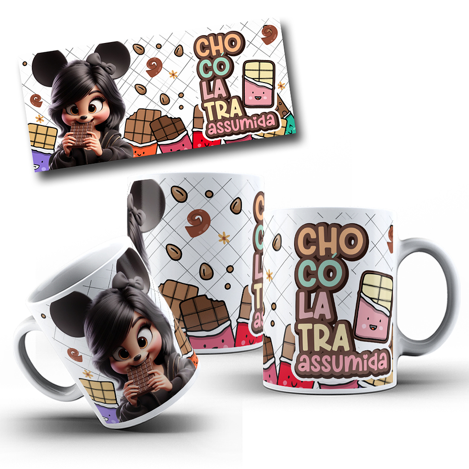 5 Arte para Caneca Páscoa Chocolatra Arquivo em Jpg 5