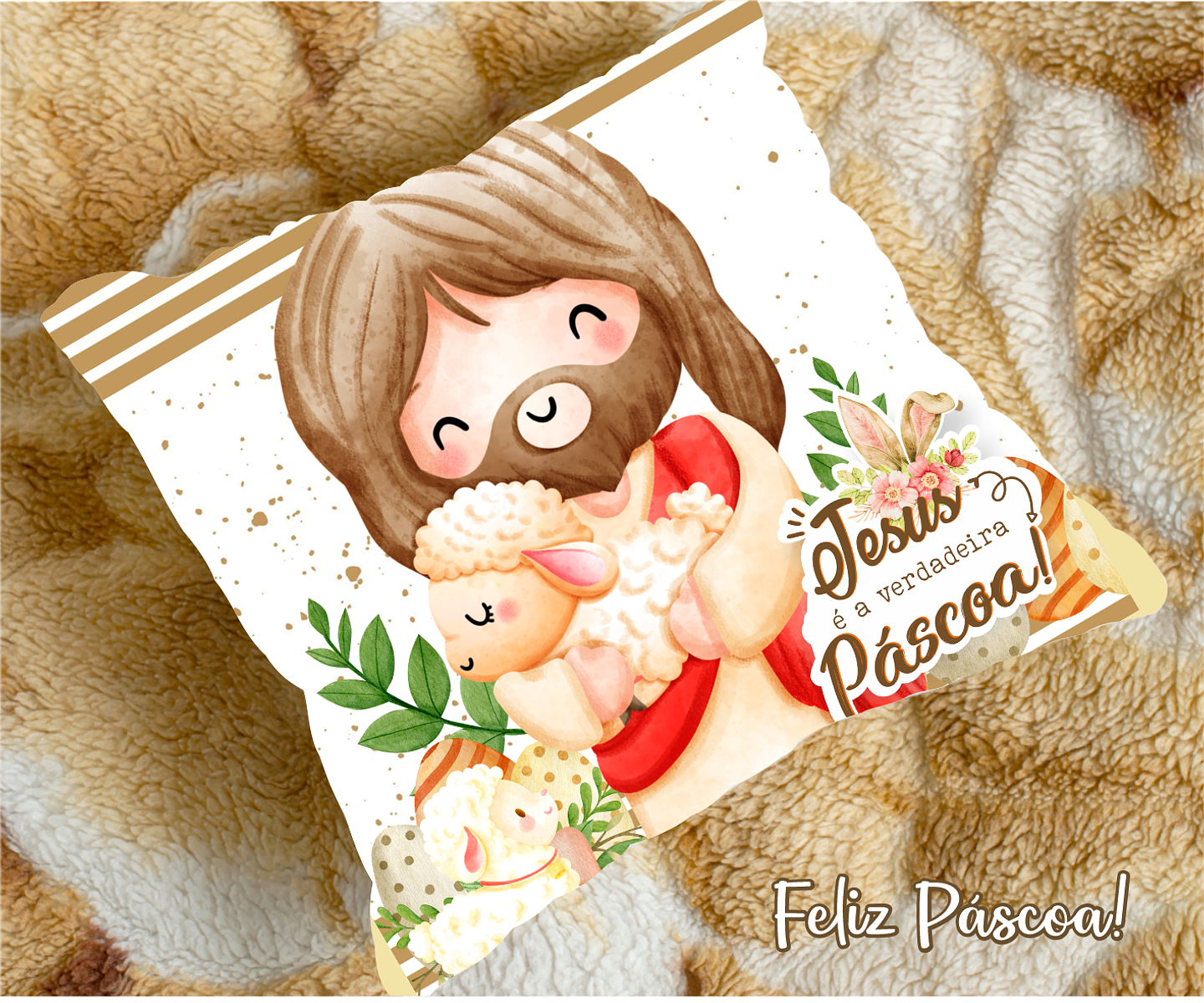 30 Arte para Caneca e Almofada Páscoa Cute Arquivo Editável 16