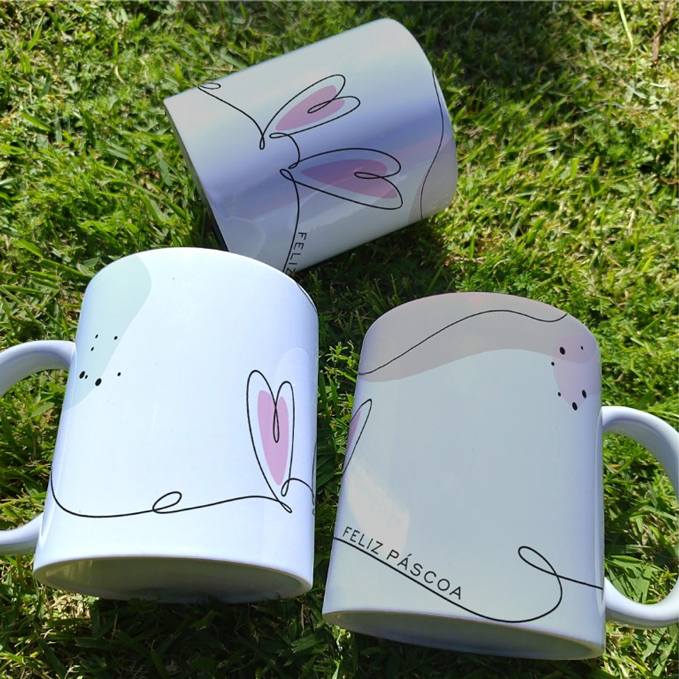 10 Arte para Caneca Páscoa Minimalista Arquivo Editável 2