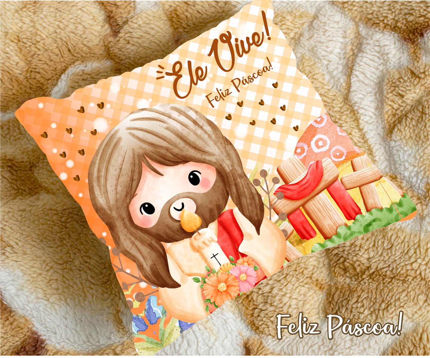 30 Arte para Caneca e Almofada Páscoa Cute Arquivo Editável 18