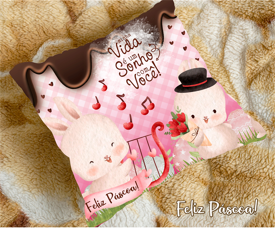 30 Arte para Caneca e Almofada Páscoa Cute Arquivo Editável 20