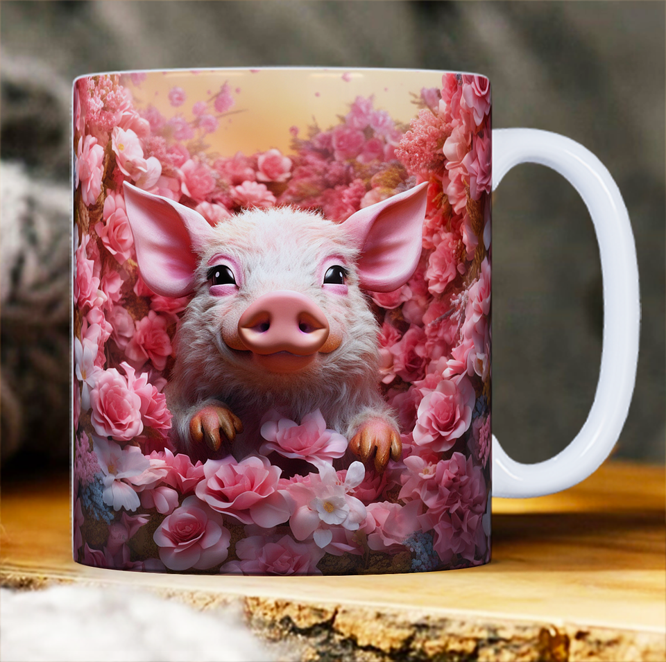 30 Artes para Caneca Animais 3d Arquivo em Jpg 12