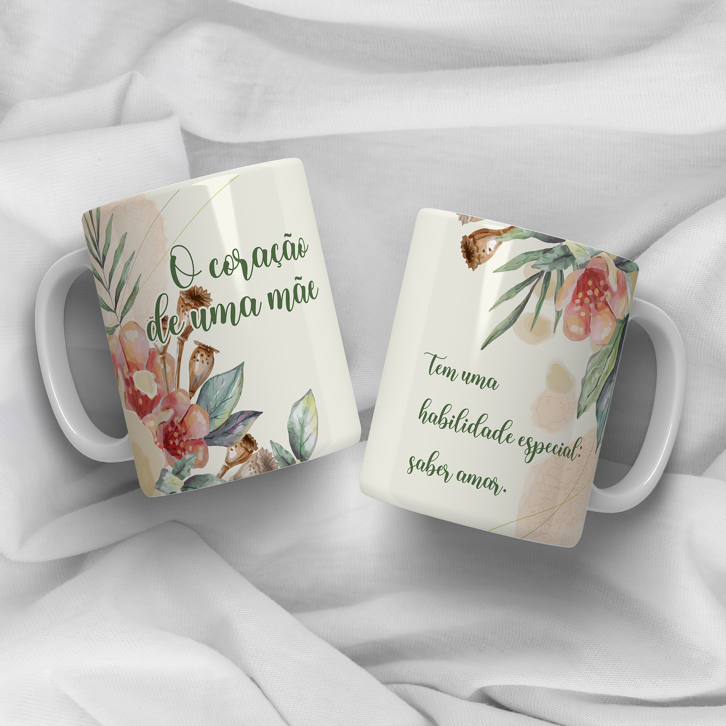 12 Arte para Caneca Dia das Mães Rosas e Flores Arquivo Editável 5