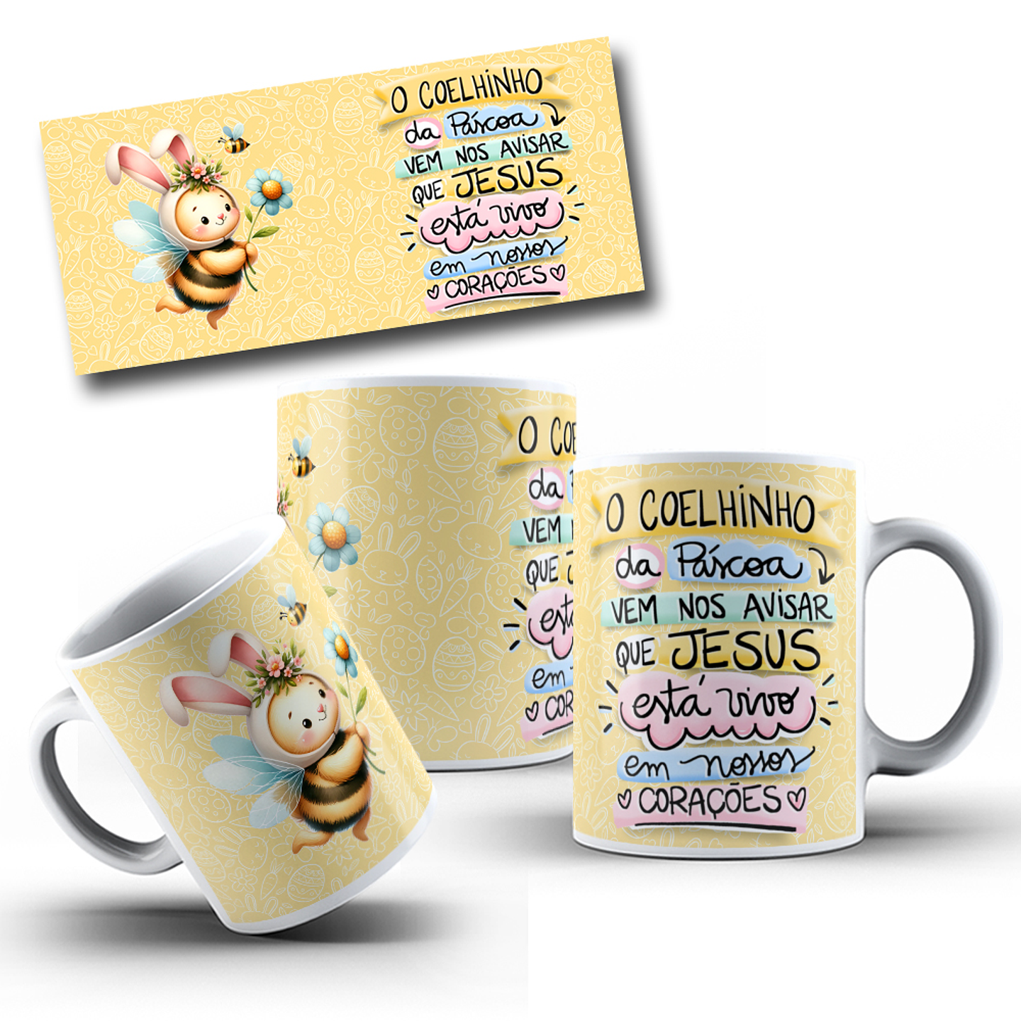 21 Arte para Caneca Páscoa Arquivo em Jpg 6