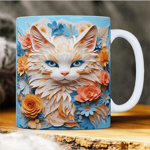 30 Artes para Caneca Animais 3d Arquivo em Jpg