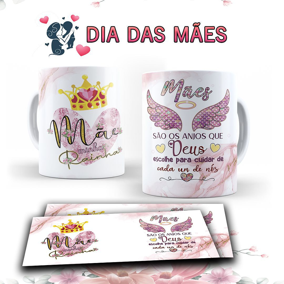 15 Arte para Caneca Dia das Mães Arquivo Editável  6