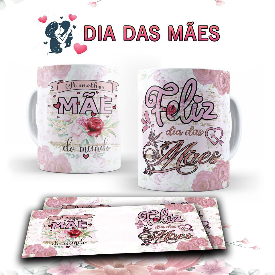 15 Arte para Caneca Dia das Mães Arquivo Editável  7