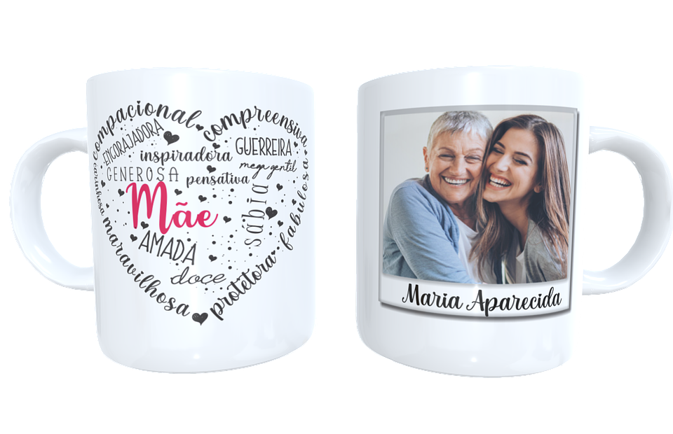 19 Arte para Caneca e Camisa Dia das Mães Arquivo em Png 3