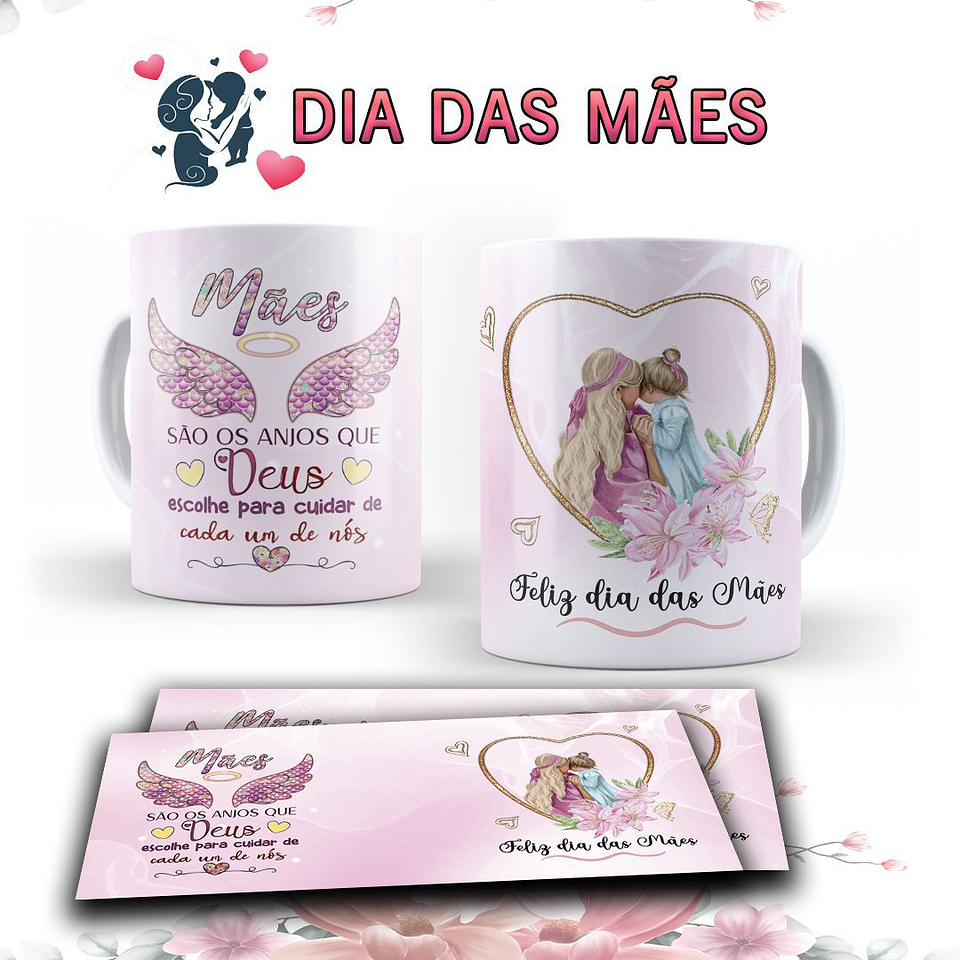 15 Arte para Caneca Dia das Mães Arquivo Editável  10