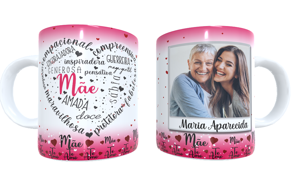 19 Arte para Caneca e Camisa Dia das Mães Arquivo em Png 7