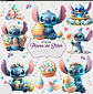 Kit Digital Páscoa Stitch em Png - Thumbnail 1