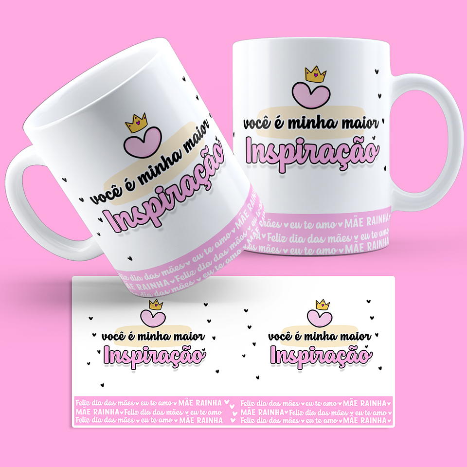 13 Artes Caneca Dia das Mães Arquivos Png  8