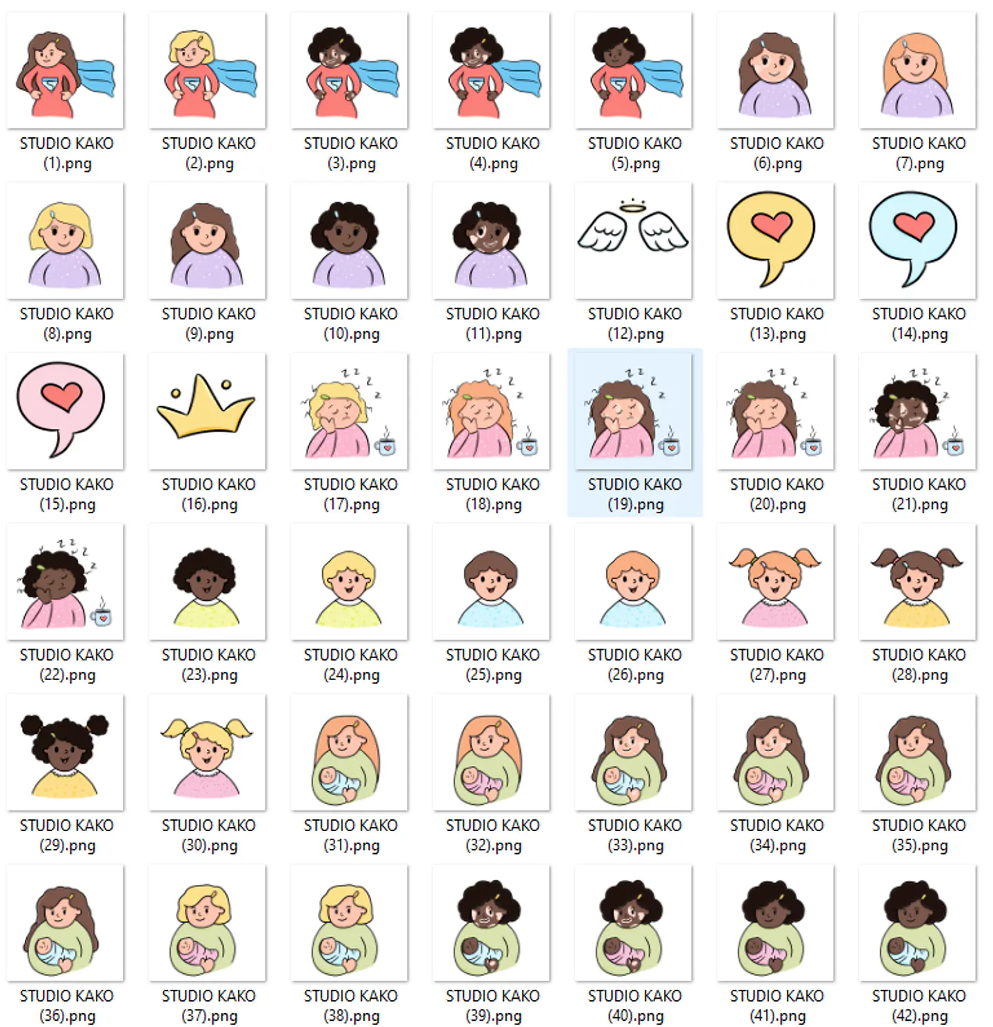 Kit Digital Dia das Mães em Png  1