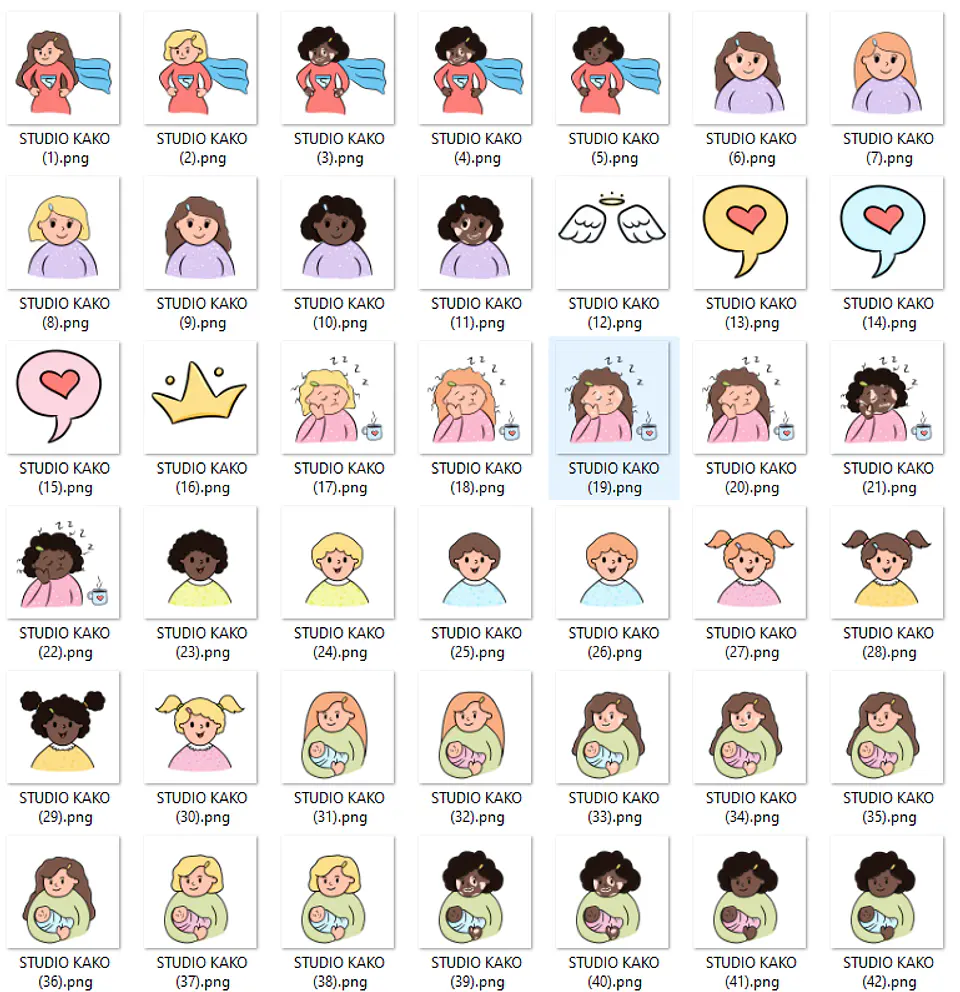 Kit Digital Dia das Mães em Png  1