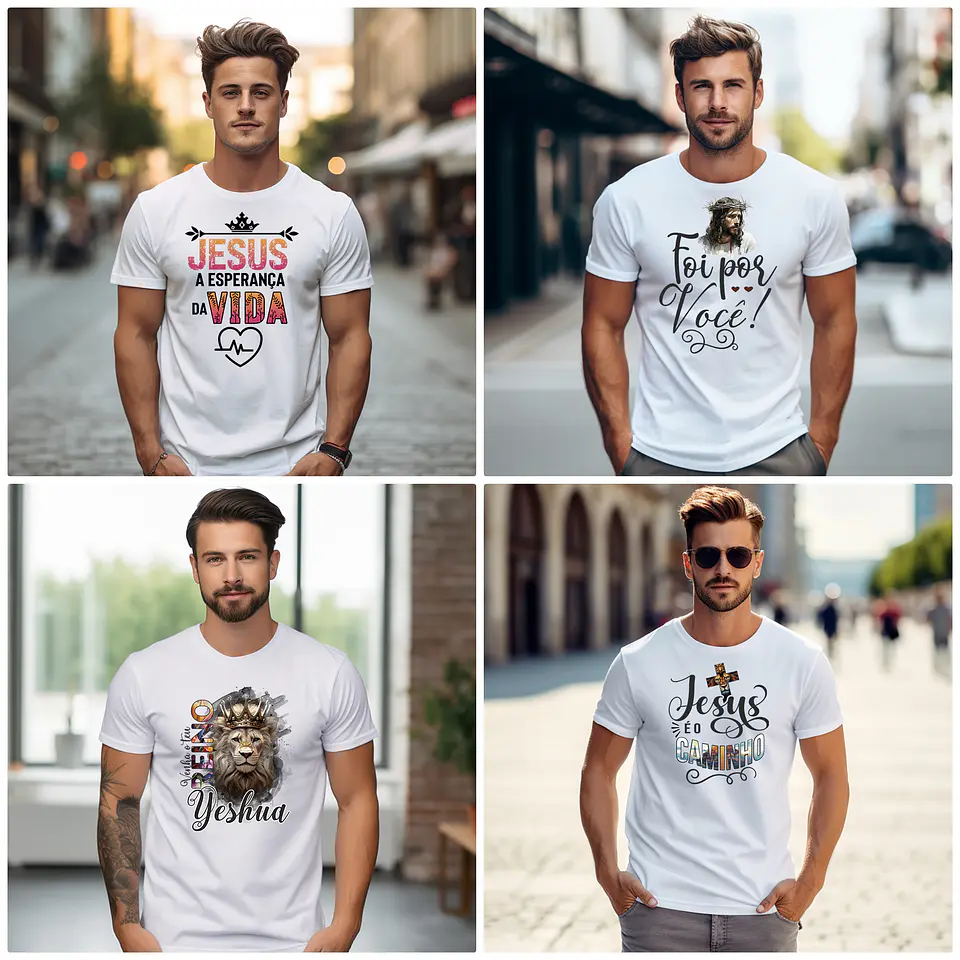 50 Arte para Camisa Frases Cristã Arquivo Editável  2