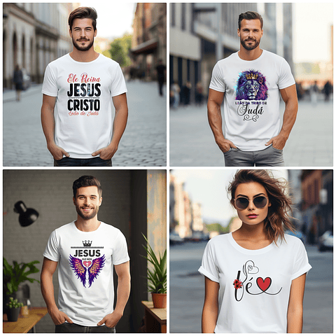 50 Arte para Camisa Frases Cristã Arquivo Editável 