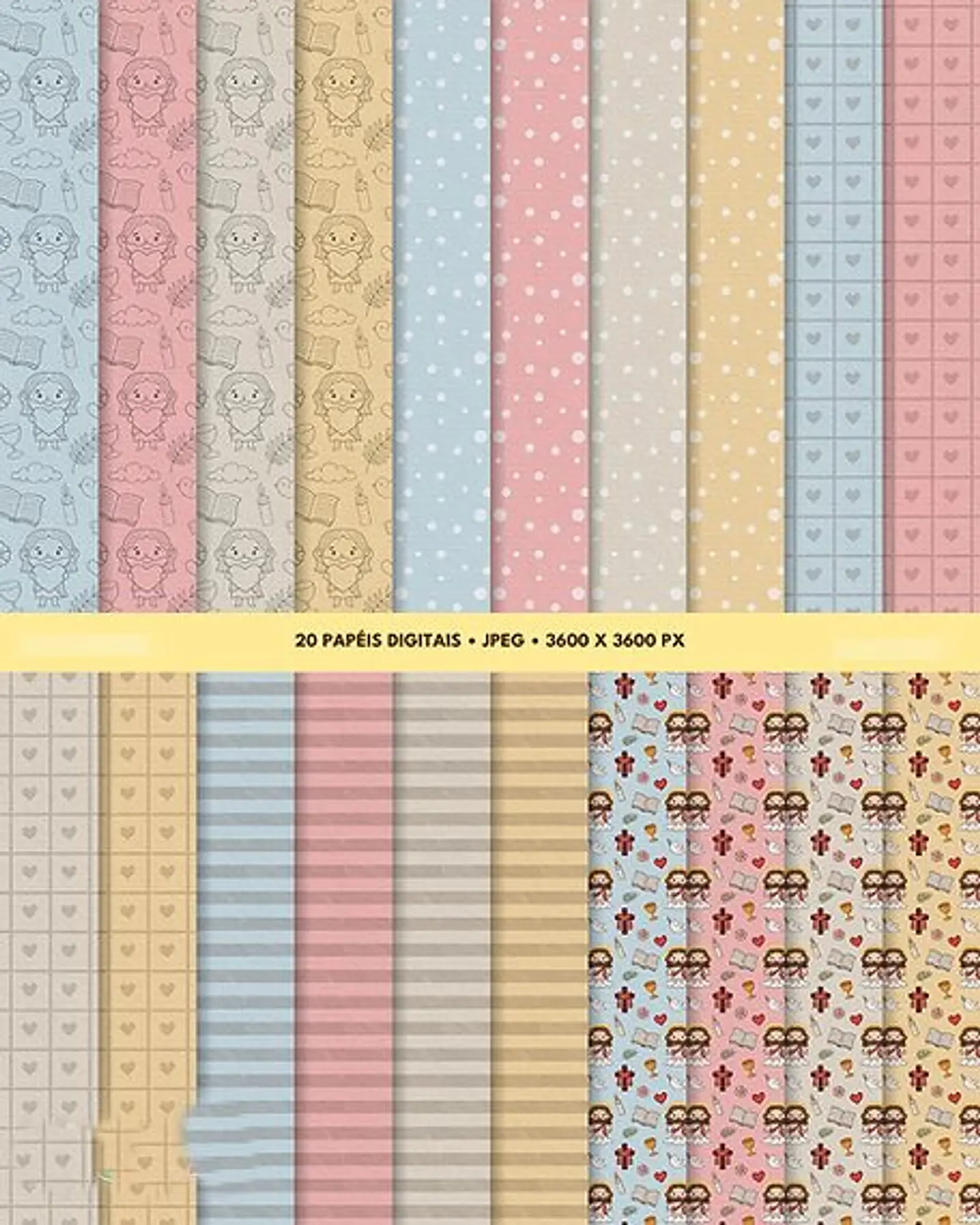 Kit Digital Jesus Deus Cristã em Png 10