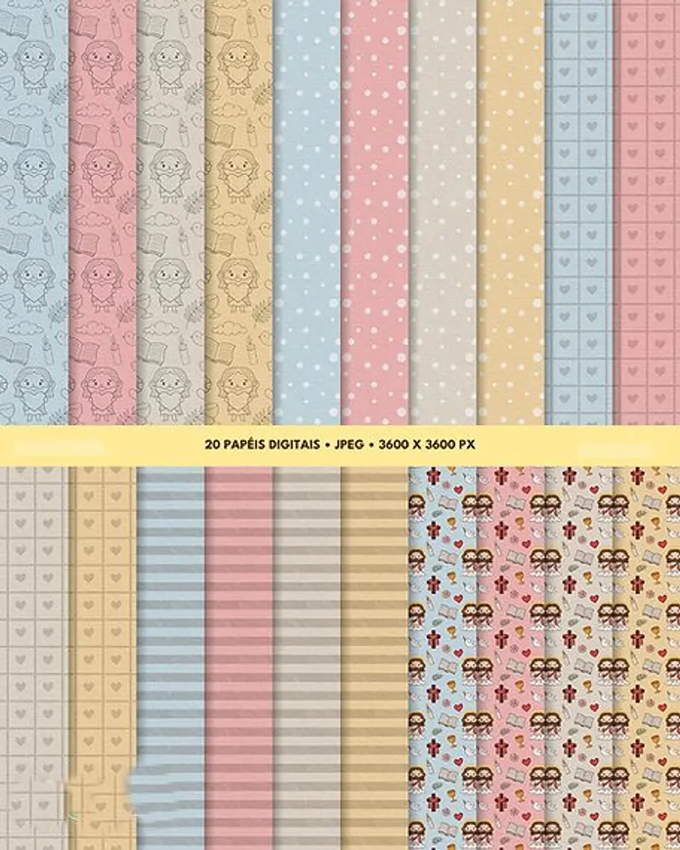 Kit Digital Jesus Deus Cristã em Png 10