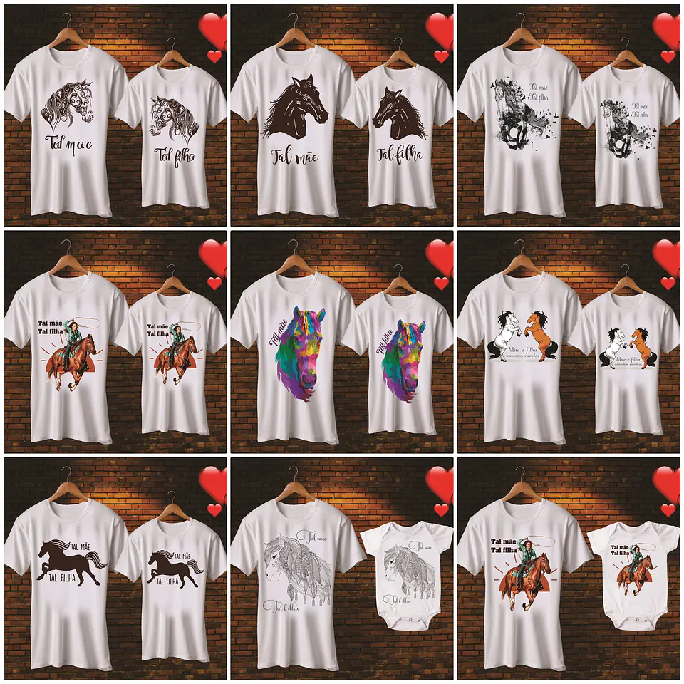 Mega Pack Artes para Camisa Dia das Mães Tal Mãe Tal Filha  17