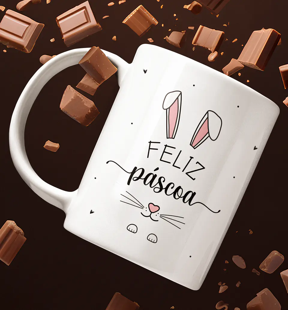 11 Arte para Caneca Páscoa Delicada Arquivo Editável 1