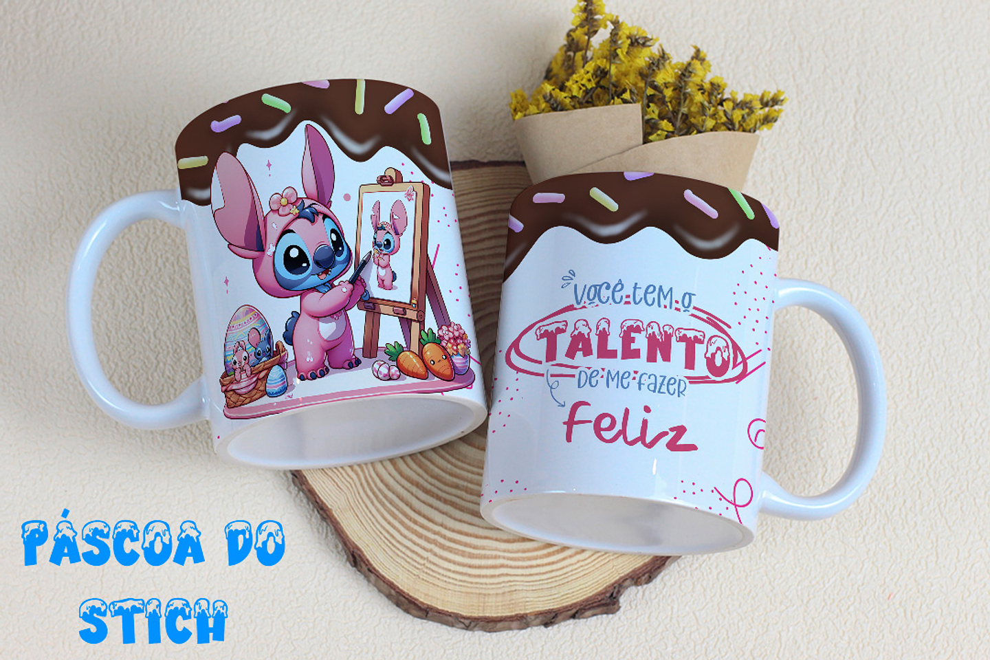 8 Arte para Caneca Stitch Páscoa Arquivo Editável 5