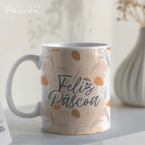 20 Arte para Caneca Páscoa Arquivo Editável