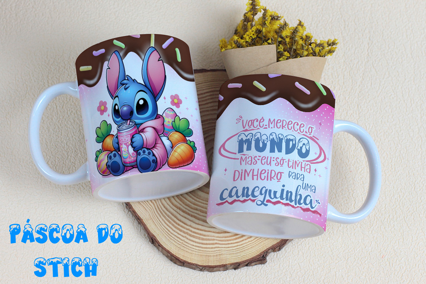 8 Arte para Caneca Stitch Páscoa Arquivo Editável 6