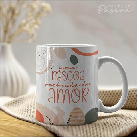 20 Arte para Caneca Páscoa Arquivo Editável