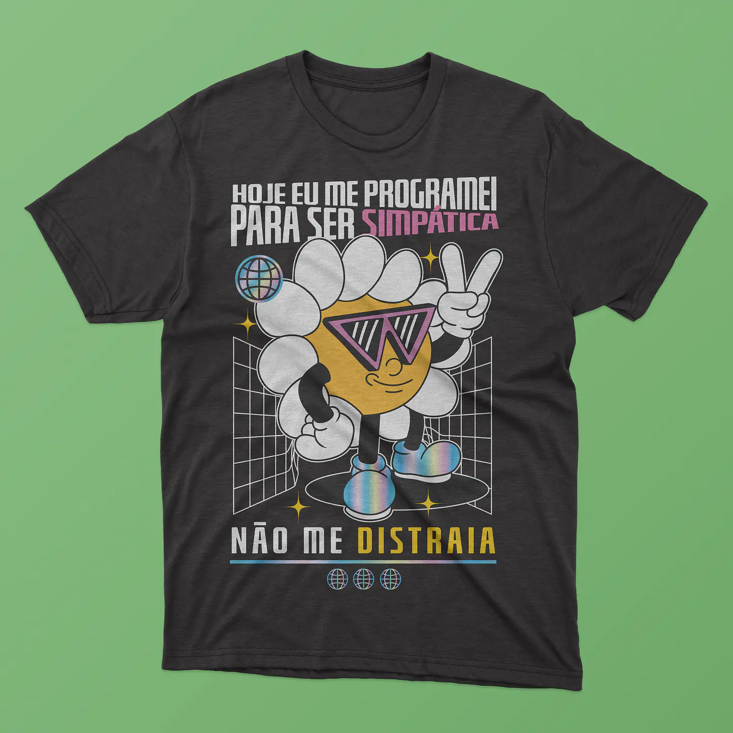 11 Arte para Camisa Frases Flores Flower Vibes Arquivo em Png 8