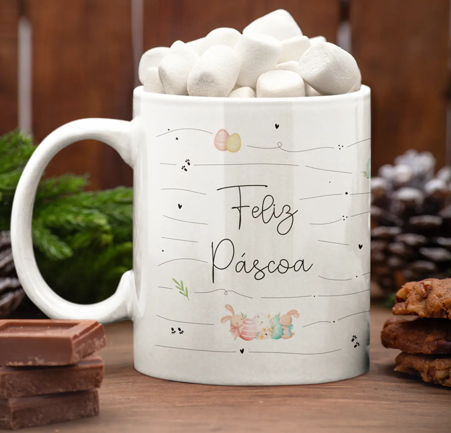 11 Arte para Caneca Páscoa Delicada Arquivo Editável 7