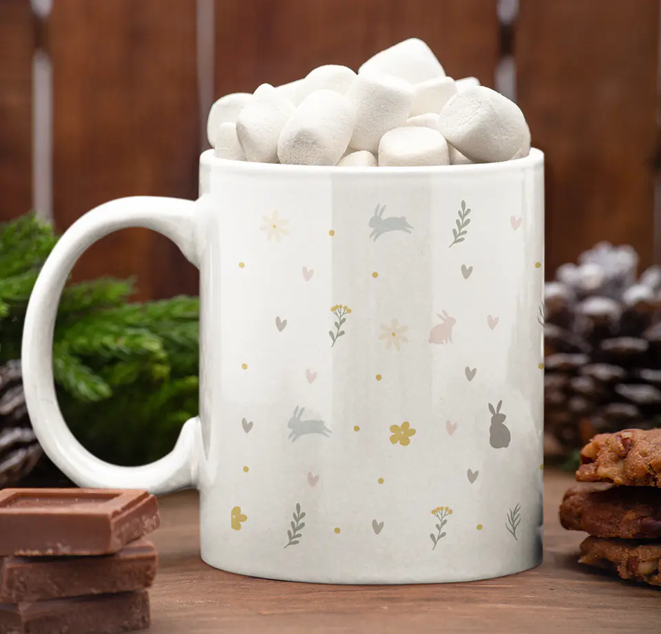 11 Arte para Caneca Páscoa Delicada Arquivo Editável 8