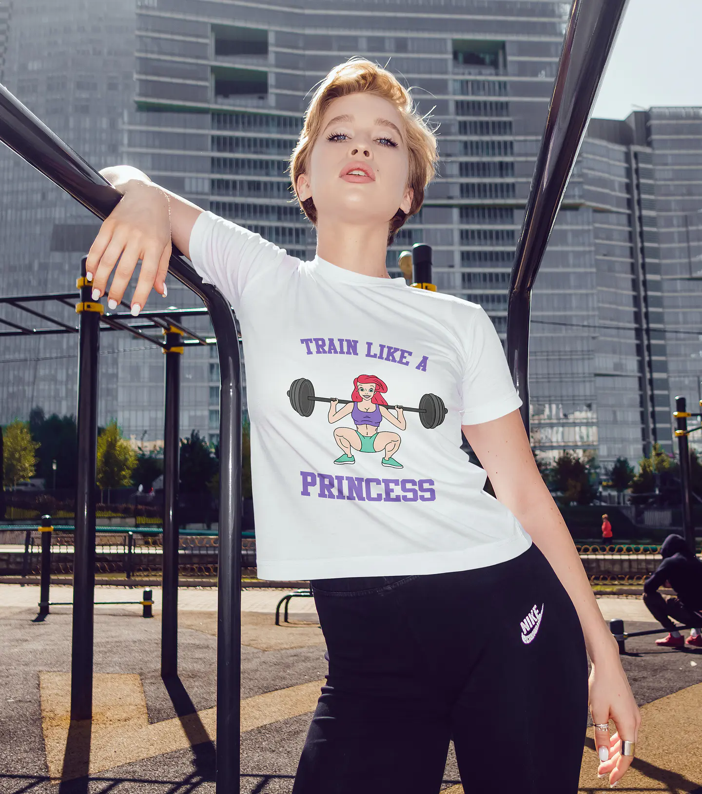 5 Arte para Camisa Treine Como uma Princesa Arquivo em Png 5