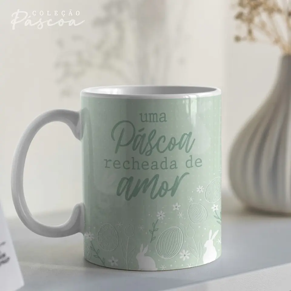20 Arte para Caneca Páscoa Arquivo Editável 19
