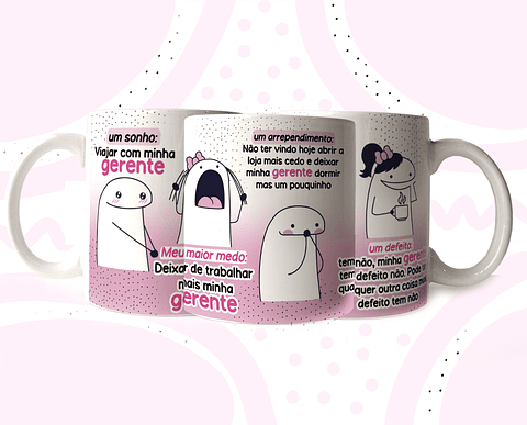 Arte Caneca Flork Minha Gerente Favorita Arquivo em Jpg